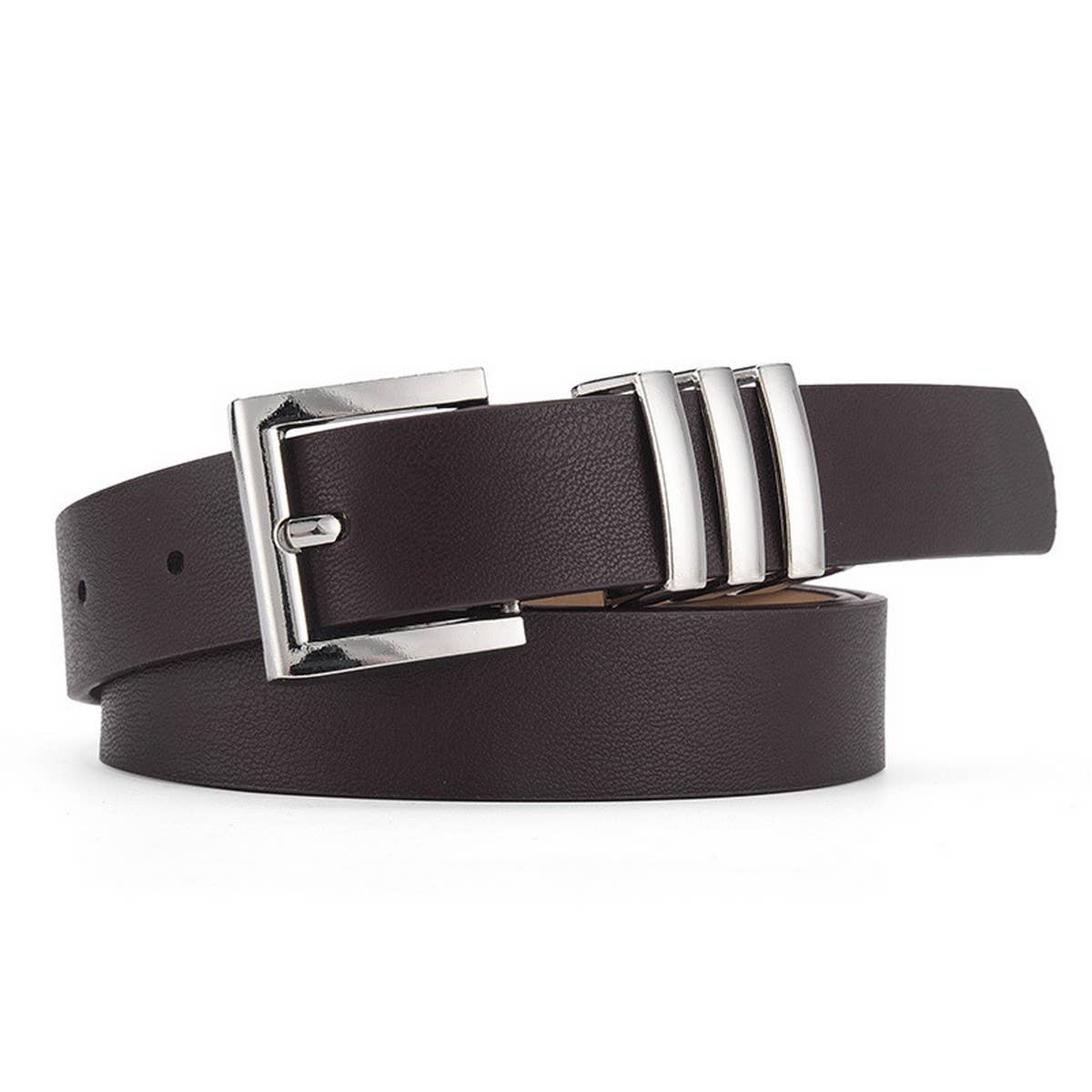 MATTE KOREAN STYLE METAL SQUARE BUCKLE BELT_CWASC0580