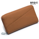 Top Layer Cowhide Accordion Card Holder Wallet_Cwab3707