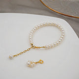 GOLD SIMPLE PEARL BRACELET_CWAJE1685