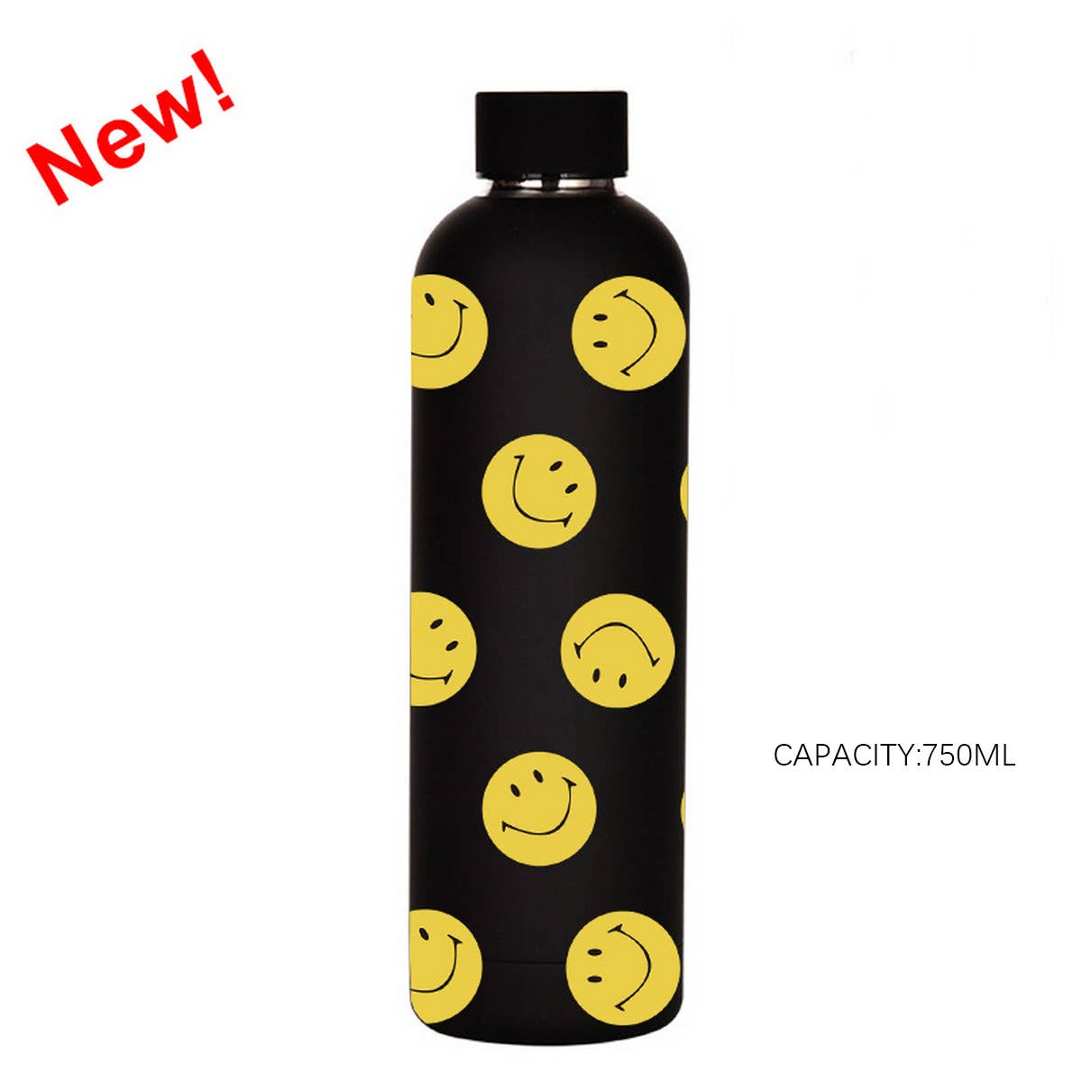 NEW SMILING FACE STAINLESS STEEL THERMOS CUP_CWMM0981