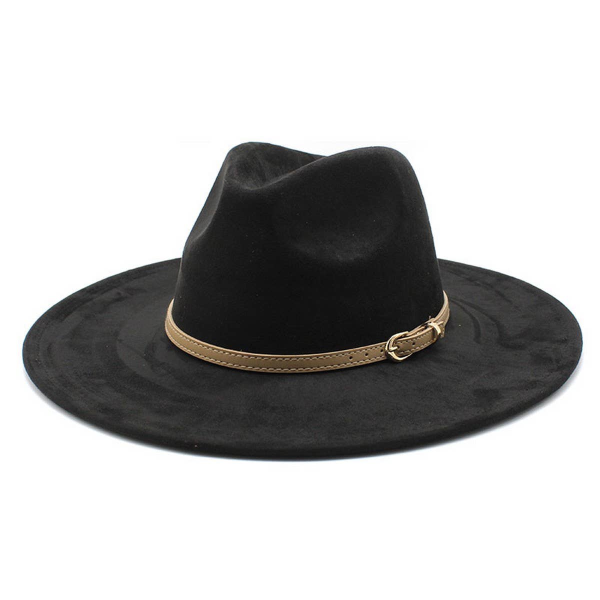 SUEDE HAT FLAT BRIM HAT FLAT BRIM GENTLEMAN HAT_CWAH2527