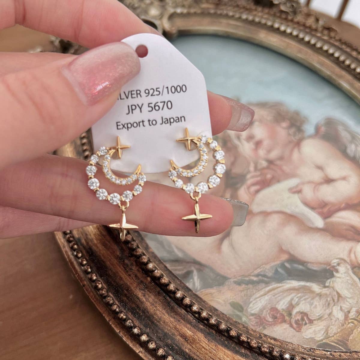 2024 NEW MOON EARRINGS AND EARRINGS_CWAJE2017