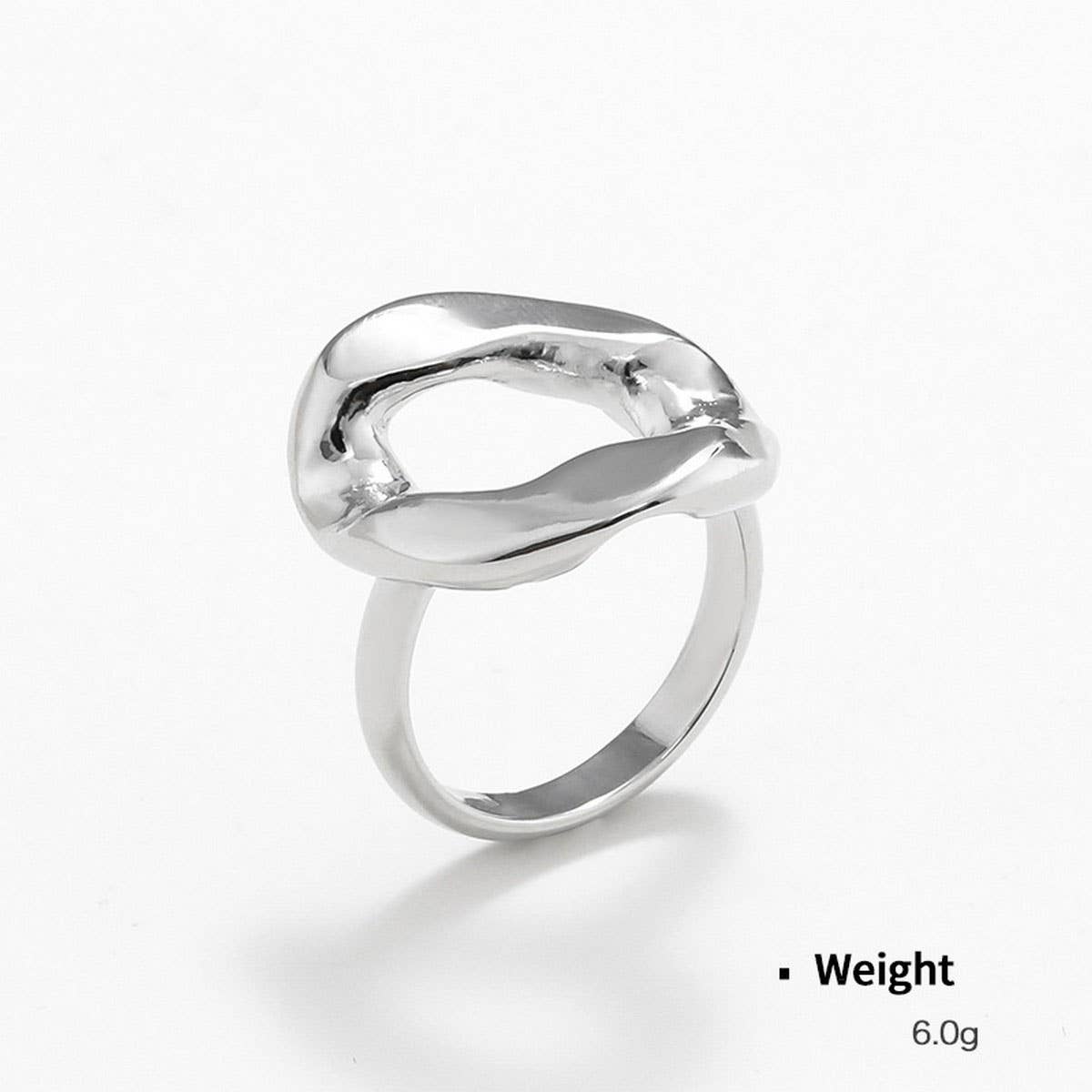 GEOMETRIC LINK PENDANT NECKLACE JEWELRY SET_CWAJE2926