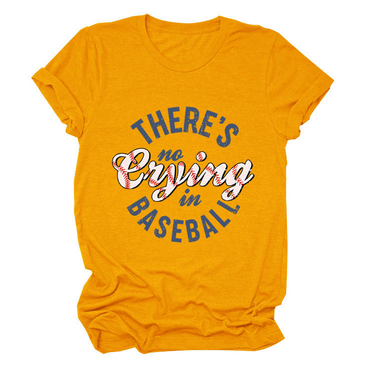 Womens No Crying In Baseball Graphic Teep_Cwttsl0481