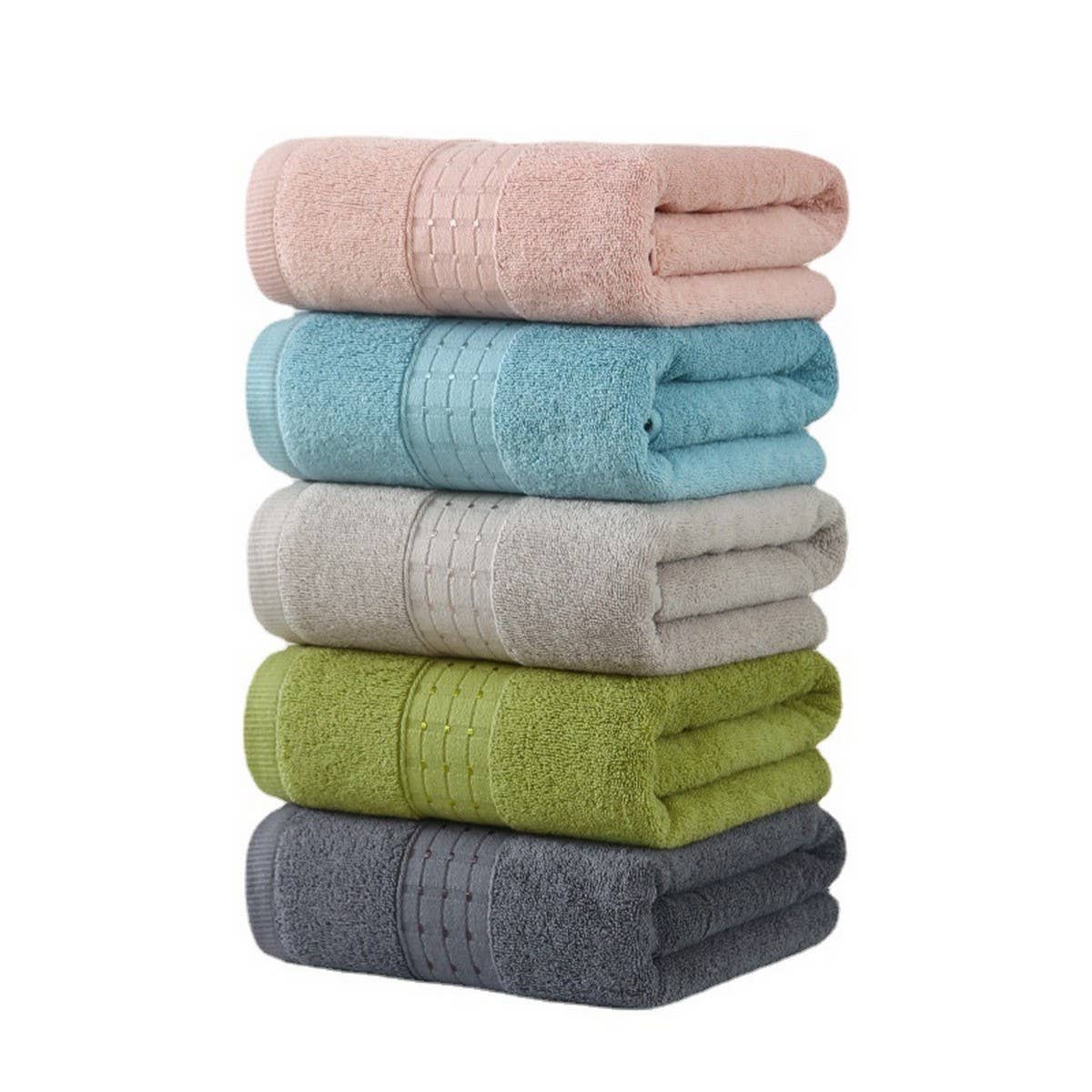 PURE COTTON THICK BATH TOWEL TWO PIECE SET_CWMM2275