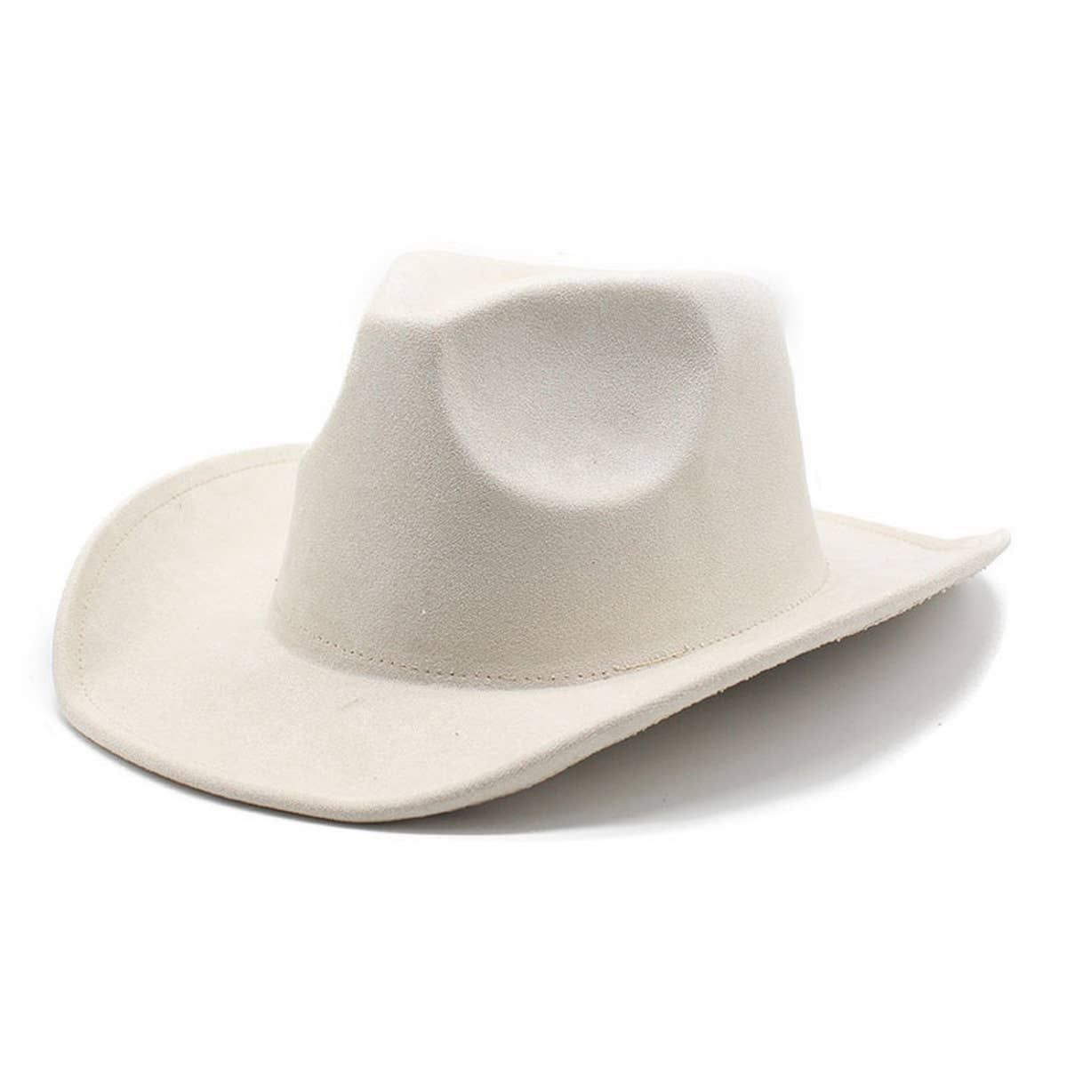 Unisex Suede Wide Brim Fedora Vintage Cowboy Hat_Cwah0824