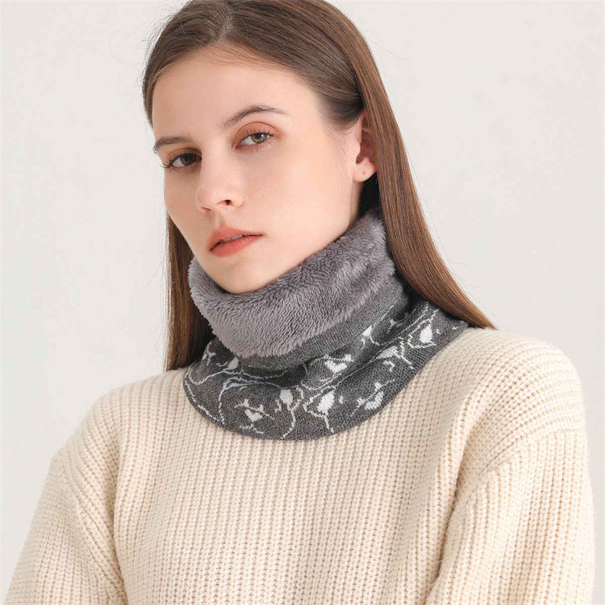 NEW BEAR PLUSH AND THICK WINDPROOF NECK GAITER_CWASC1031