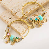 Trendy Moon Butterfly Stainless Steel Bracelet_Cwmm8593