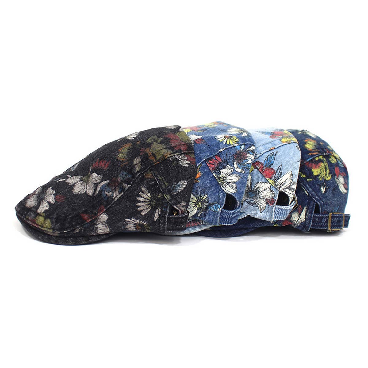 RETRO 2024 NEW PRINTED FLOWER BERET_CWAB2919
