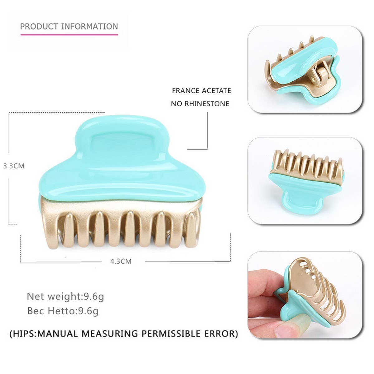 ACETATE GLOSSY MEDIUM SIZE HAIRPIN_CWAHA4242