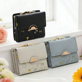 Spring Print 3-Fold Coin Clip Mini Wallet_Cwab06262