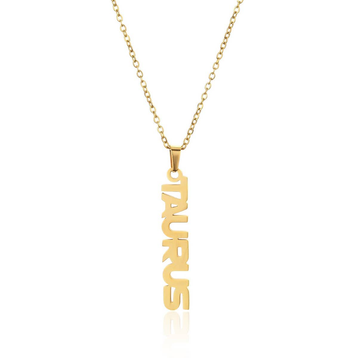 CLAVICLE CHAIN TWELVE ZODIAC TITANIUM NECKLACE_CWMM2717