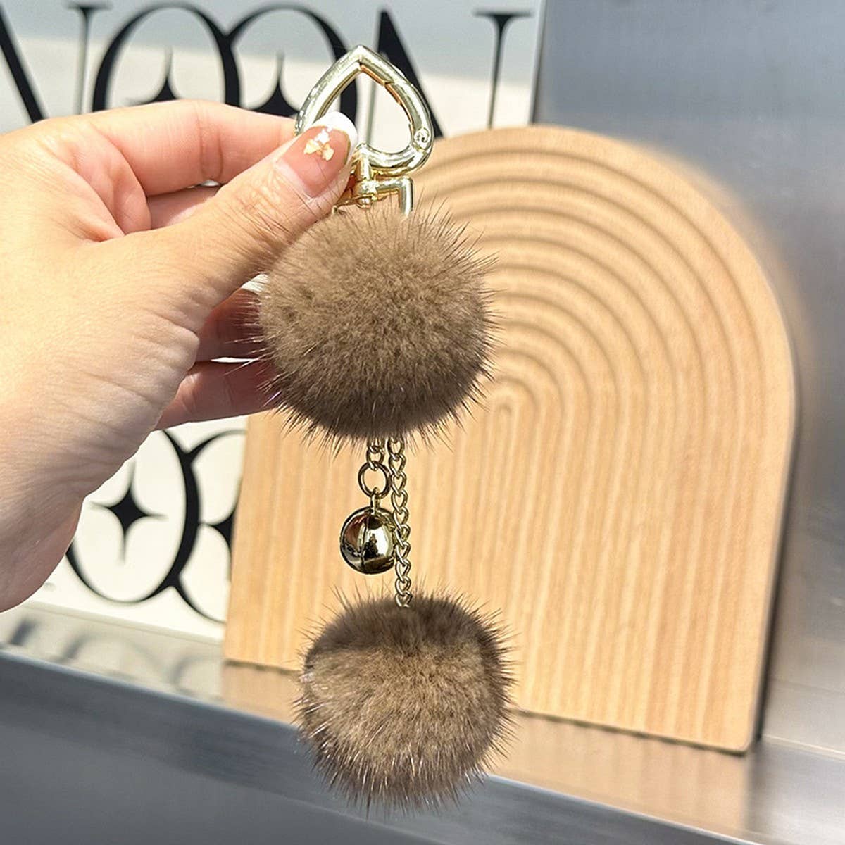 CUTE FUR BALL PENDANT BAG ORNAMENT CAR KEYCHAIN_CWMM2517