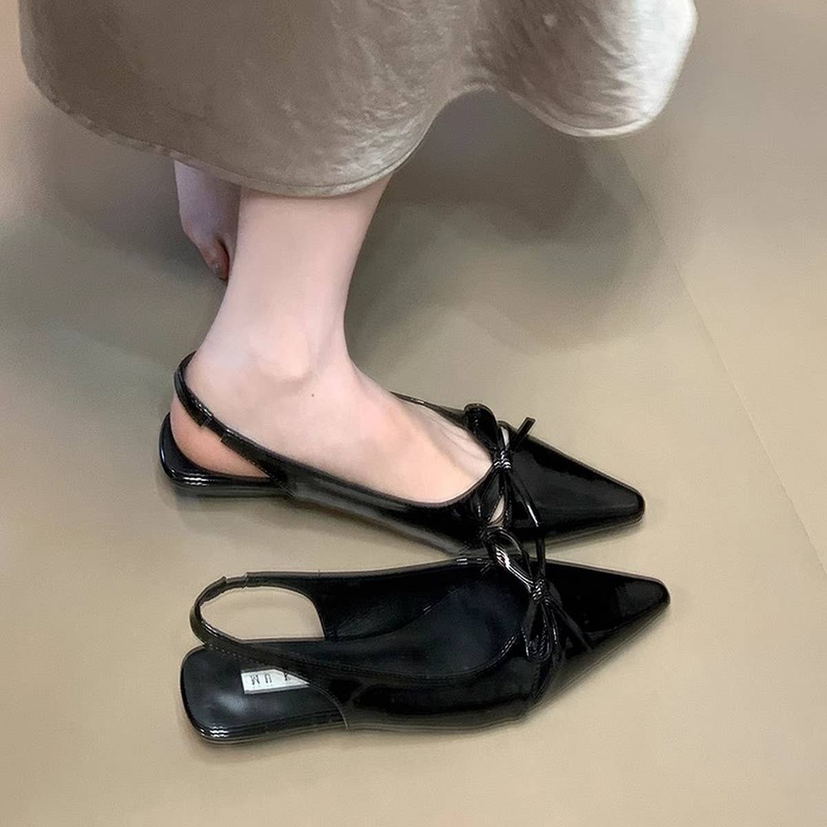 BOW CLOSED TOE SANDALS FOR WOMEN_CWSHF0100