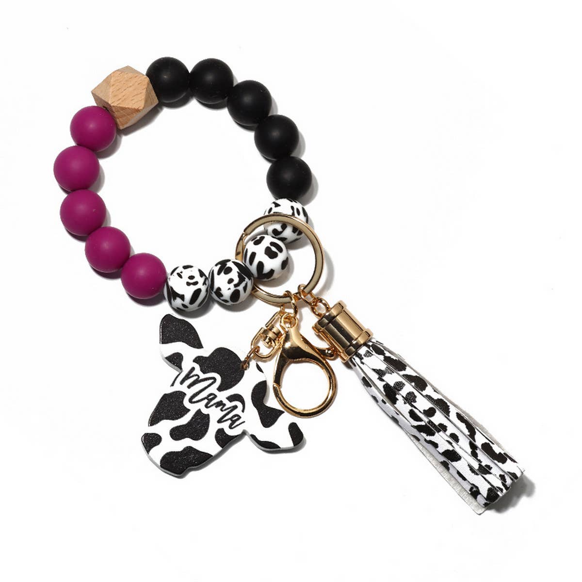 BULL HEAD WESTERN STYLE BRACELET KEYCHAIN_CWMM1289