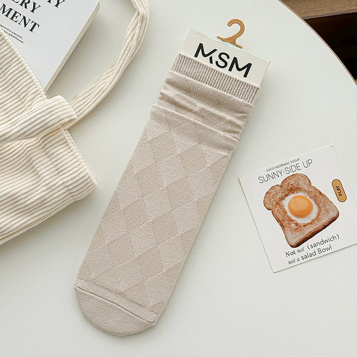 AUTUMN AND WINTER ALL MATCH MID CALF SOCKS_CWMS1066