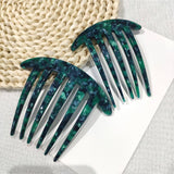 4 0 THICK PLATE FIVE TOOTH COMB ACETATE HAIRPIN_CWAHA4231