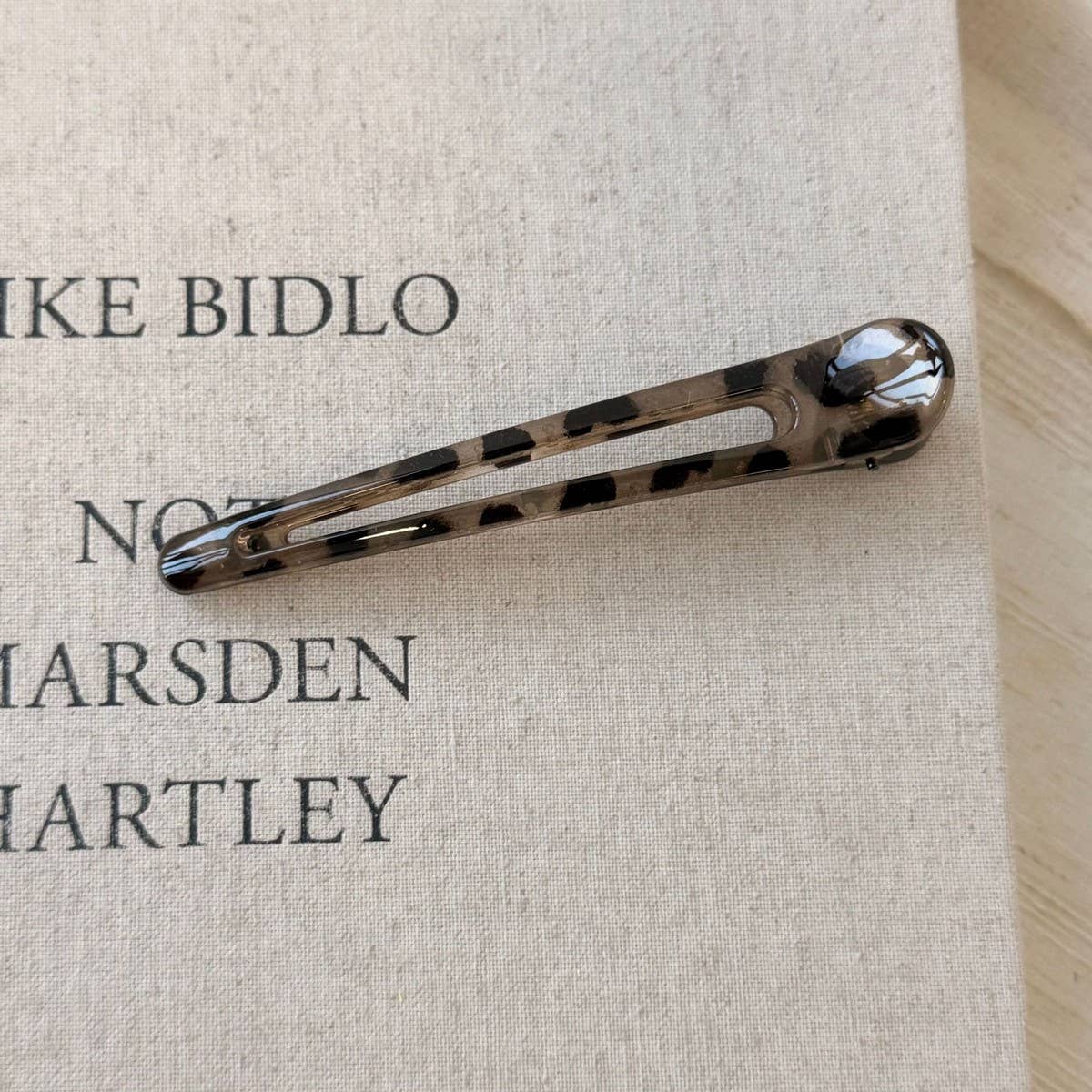 Leopard Hair Clip Large Duckbill Side Bang Pin_Cwaha07770