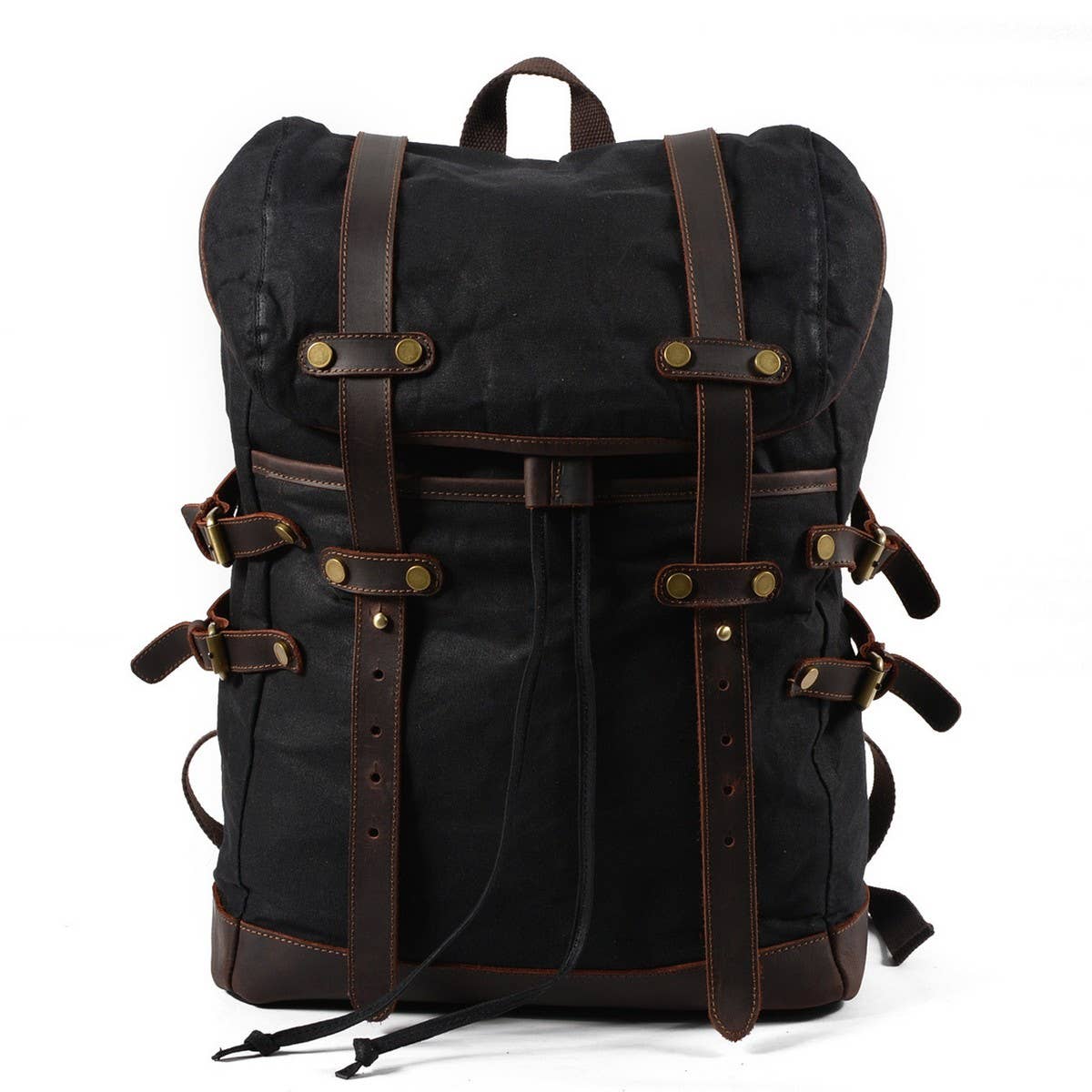 MEN S WATERPROOF CANVAS TRAVEL BACKPACK_CWAB5539
