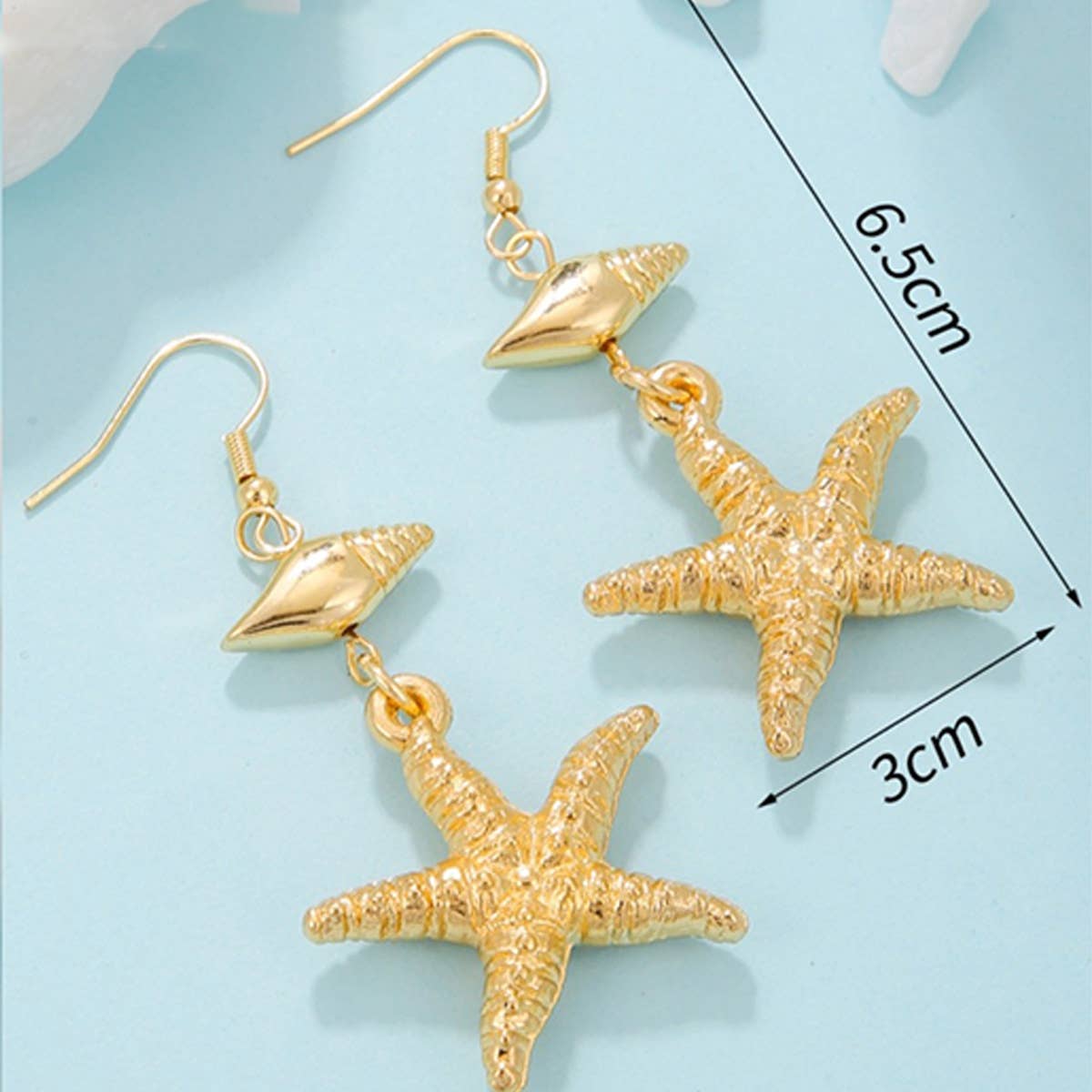 BOHEMIAN SHELL BEADED PENDANT EARRINGS_CWAJE1553