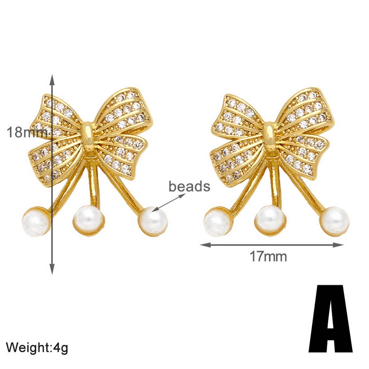 MINIMALIST PEARL BOW EARRINGS_CWAJE0990