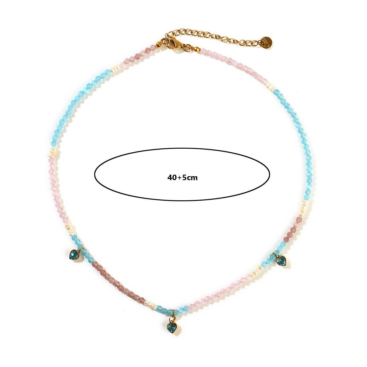 STAINLESS STEEL CHERRY NECKLACE WITH BOW CHARM_CWMM8826