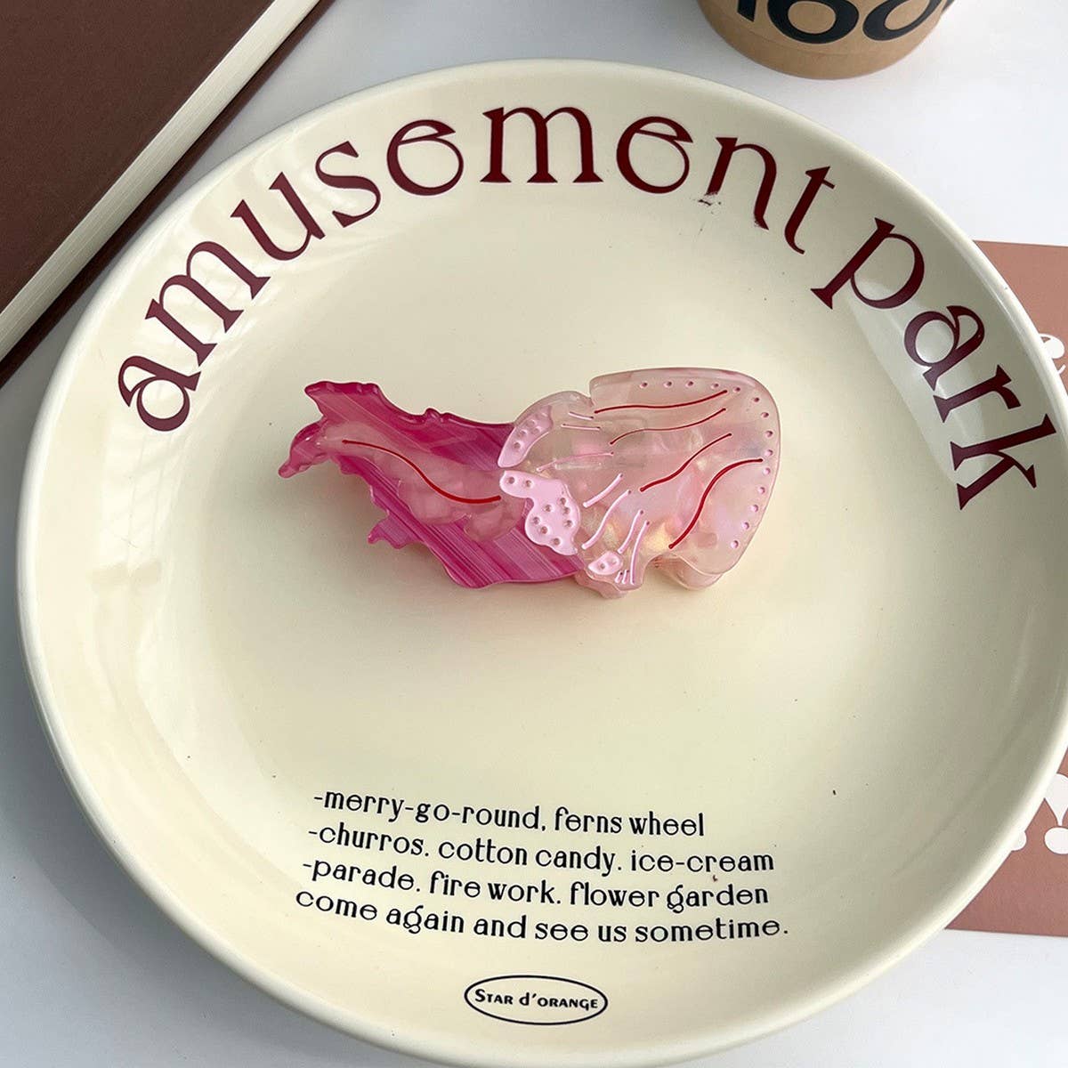 OCEAN JELLYFISH HAIR CLAW DOPAMINE COLOR CLIP_CWAHA5725