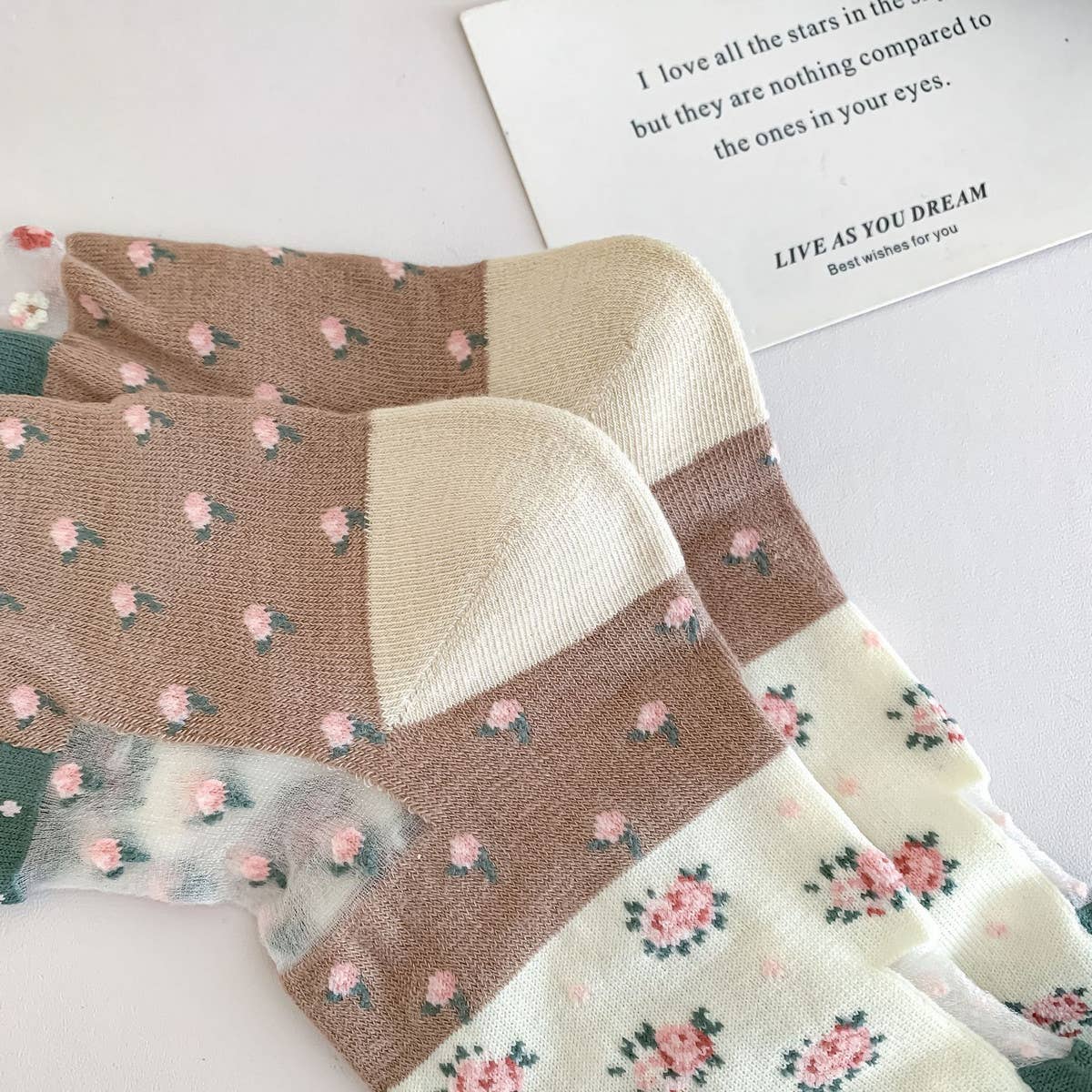 RETRO NEW GARDEN TRANSPARENT SOCKS_CWMS0555