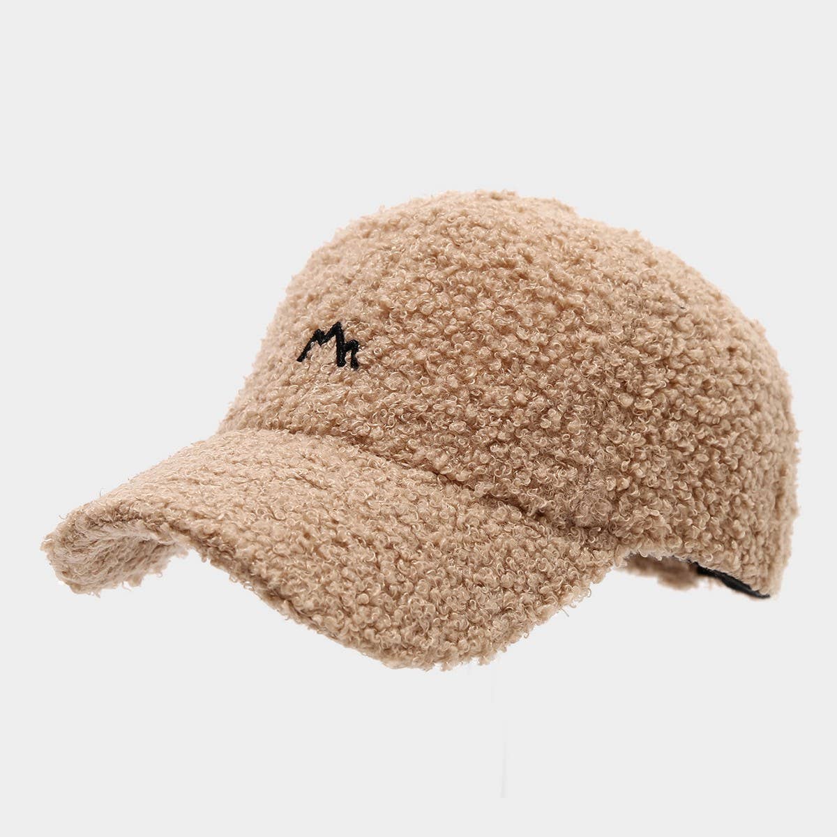Winter Mountain Embroidery Warm Baseball Cap_Cwah04765