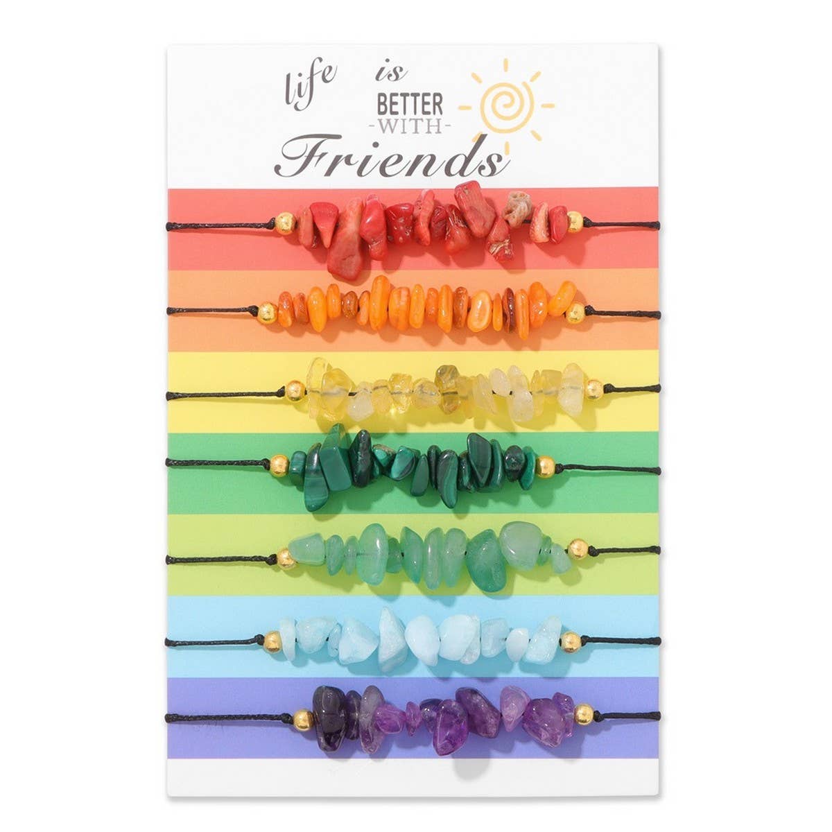 IRREGULAR GRADIENT COLOR CARD SIMPLE BRACELET_CWAJE2100