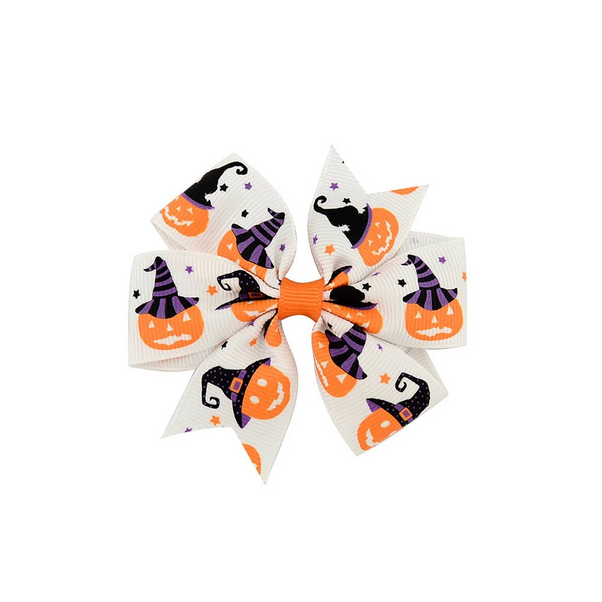HALLOWEEN KIDS GROSGRAIN BOW HAIR CLIP_CWAHA6686