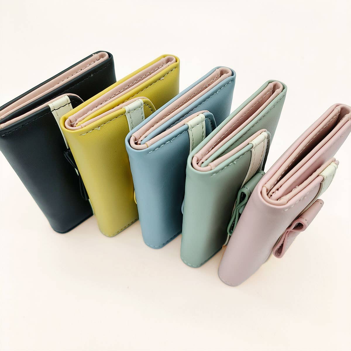 Square Large Capacity Bow Decorative Wallet_Cwab1629