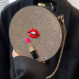 Fashion Diamond Lipstick Chain Shoulder Bag_Cwab0994