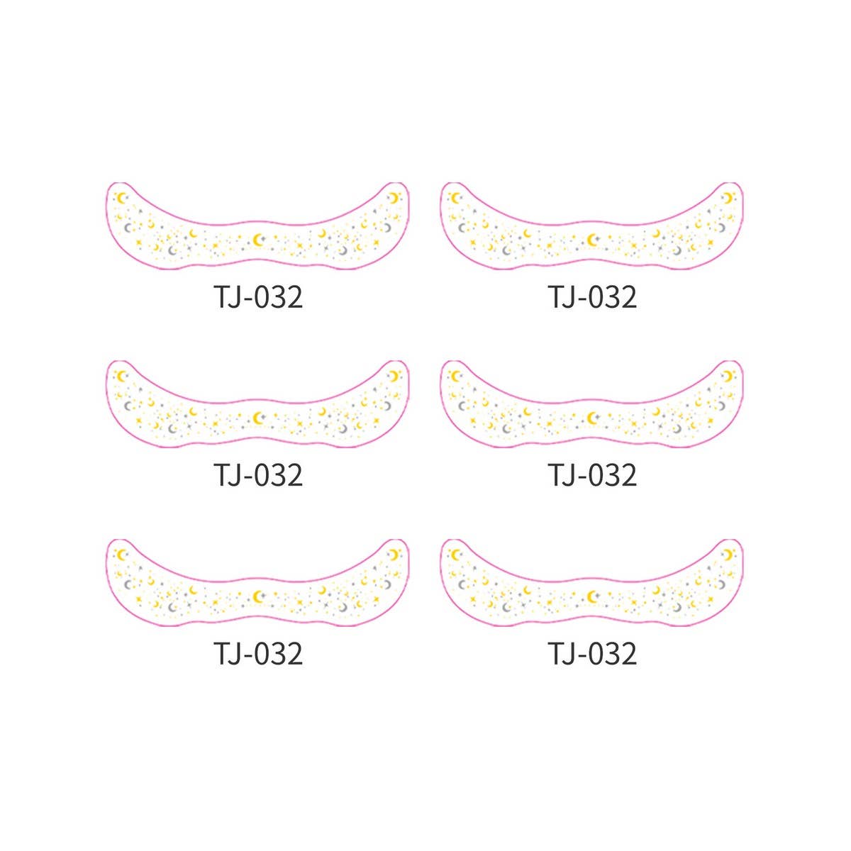 METALLIC FRECKLE FACE TATTOO STICKERS GOLD SILVER_CWMM8364