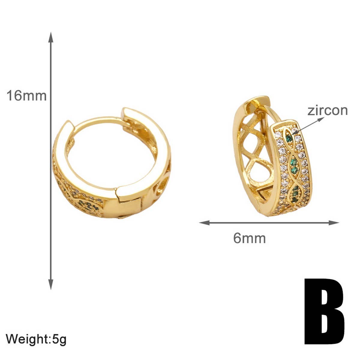 FASHIONABLE AND MINIMALIST GOLD PLATED EARRINGS_CWAJE1024