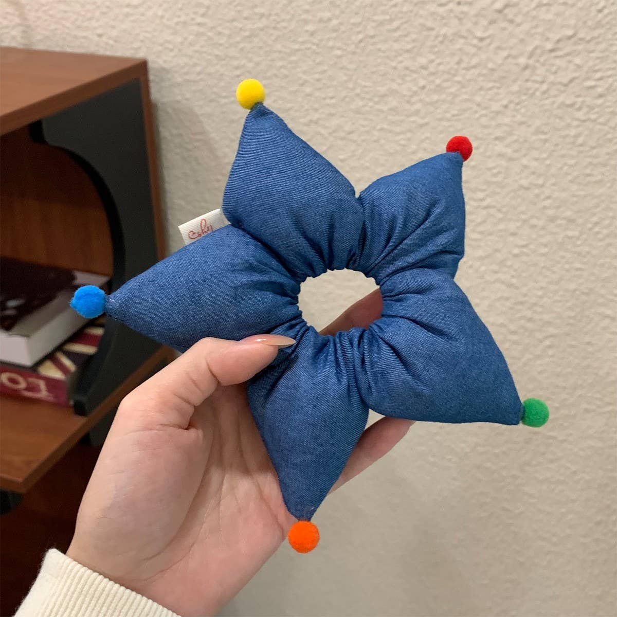 Star Scrunchie Bun Hair Tie Small Design_Cwaha07831