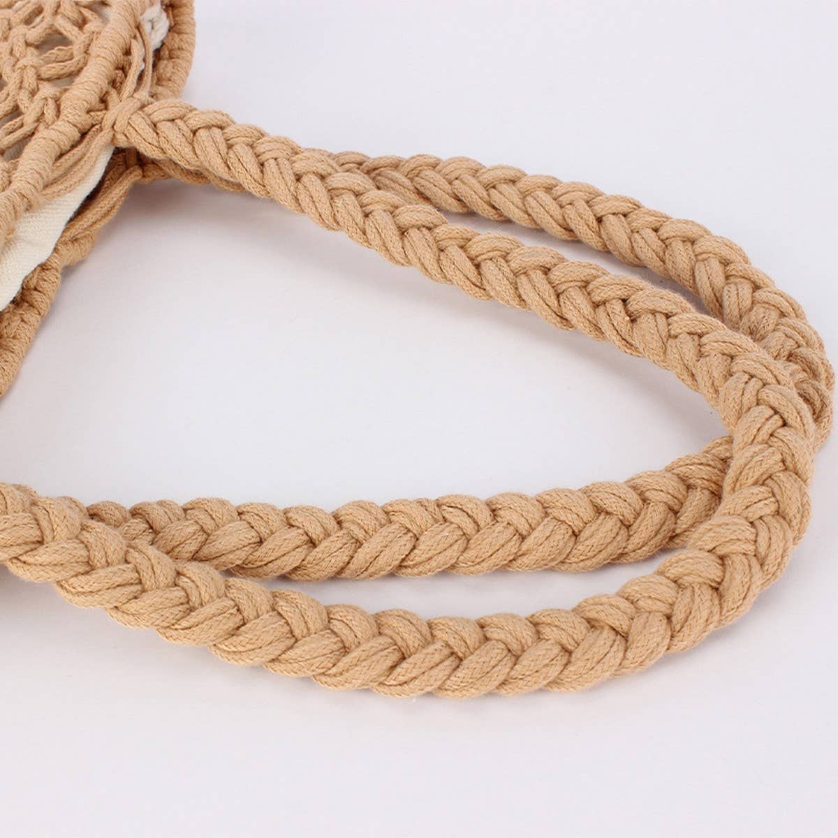 SOLID COLOR VERSATILE SIMPLE HOLLOW HAND WOVEN BAG_CWAB4686