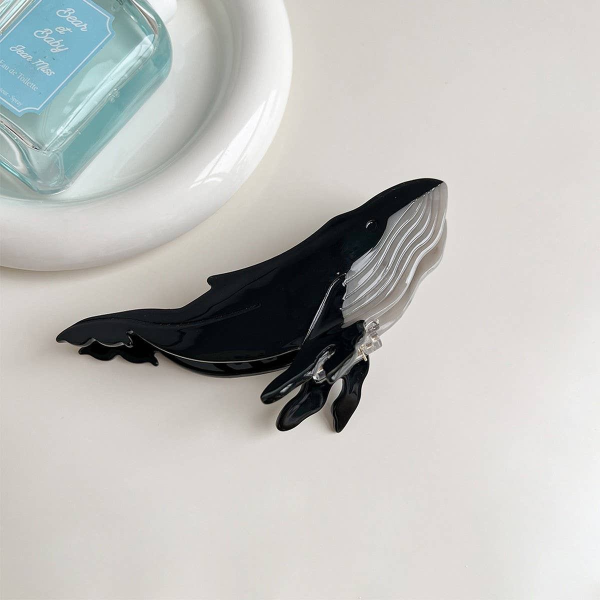 DEEP BLUE WHALE HAIR CLAW OCEAN STYLE CLIP_CWAHA5758