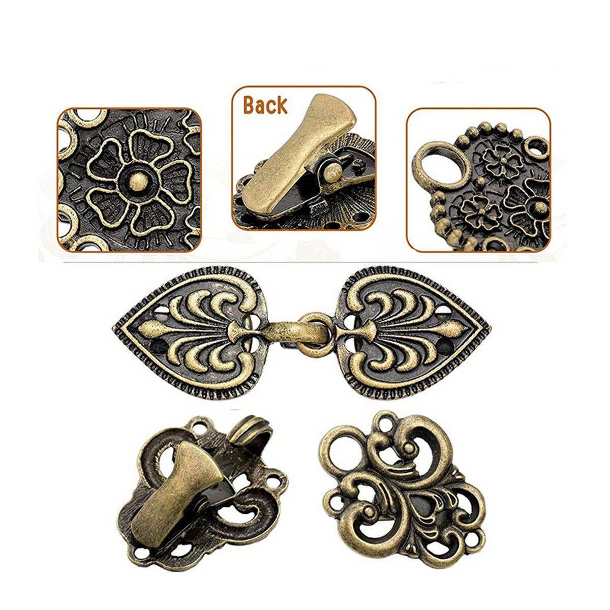 NEW CHINESE RETRO ALLOY SHAWL CLIP CREATIVE HOLLOW_CWMM2189