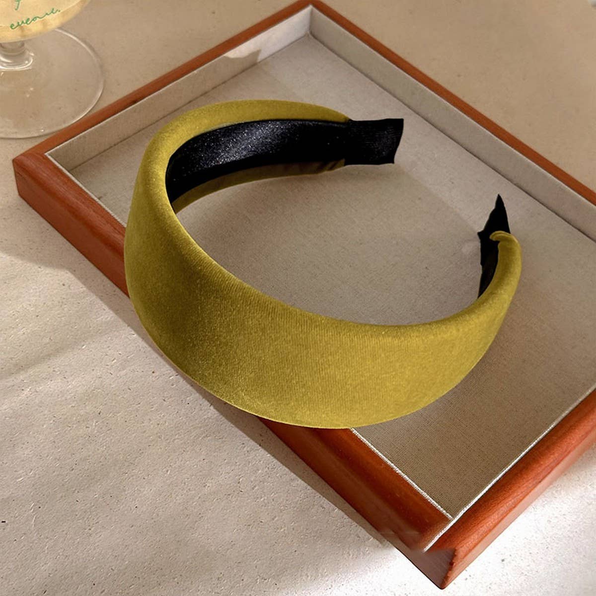 Velvet Wide Headband Elegant Daily Wear_Cwaha07833