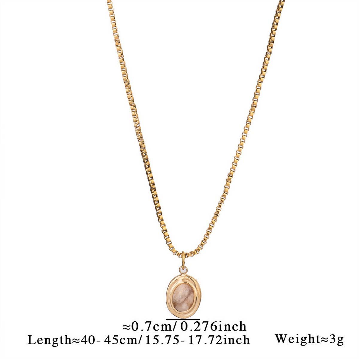 MINIMALIST HEART NECKLACE WITH BLUE TIGERS EYE_CWMM8820