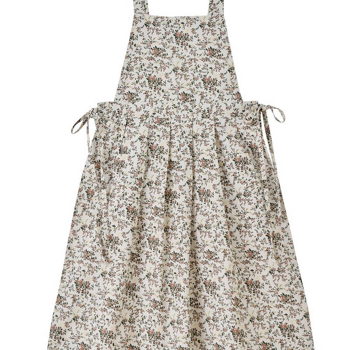 COTTON FLORAL PRINT APRONS WITH POCKETS VINTAGE_CWMM3292