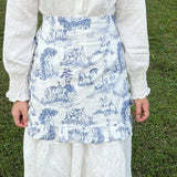LANDSCAPE PAINTING HALF LENGTH LOLITA APRON_CWMM5820