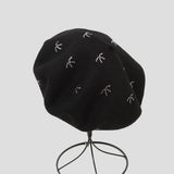 AUTUMN AND WINTER FASHION BOW HOT DIAMOND HAT_CWAH1933