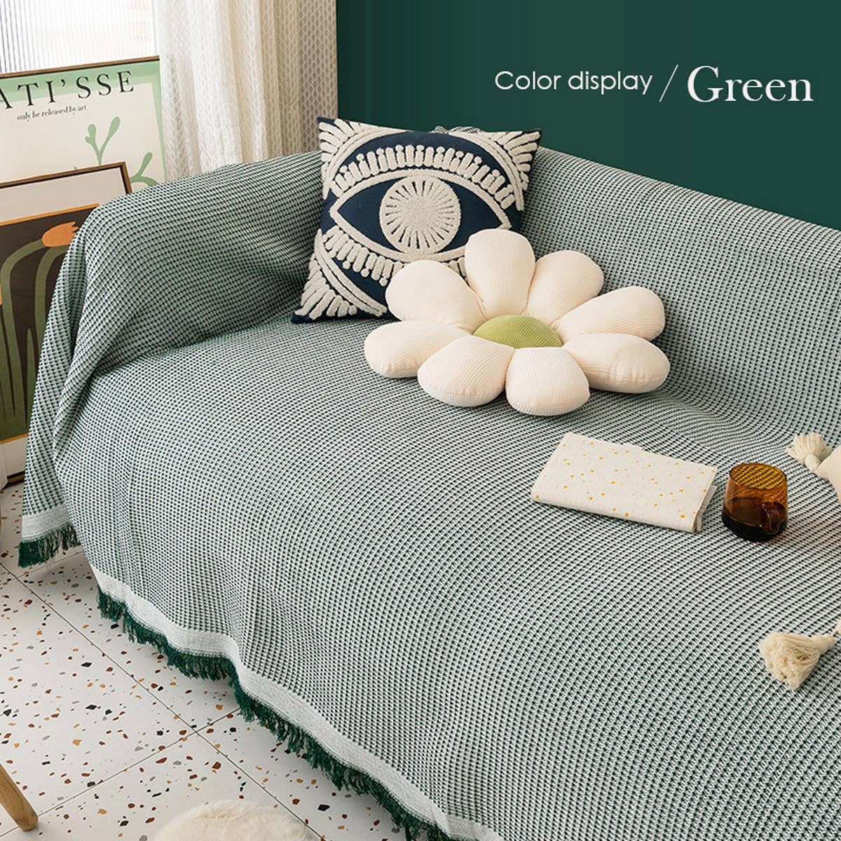 CUTE PINK COUCH COVER FULL WRAP BLANKET_CWMM9642