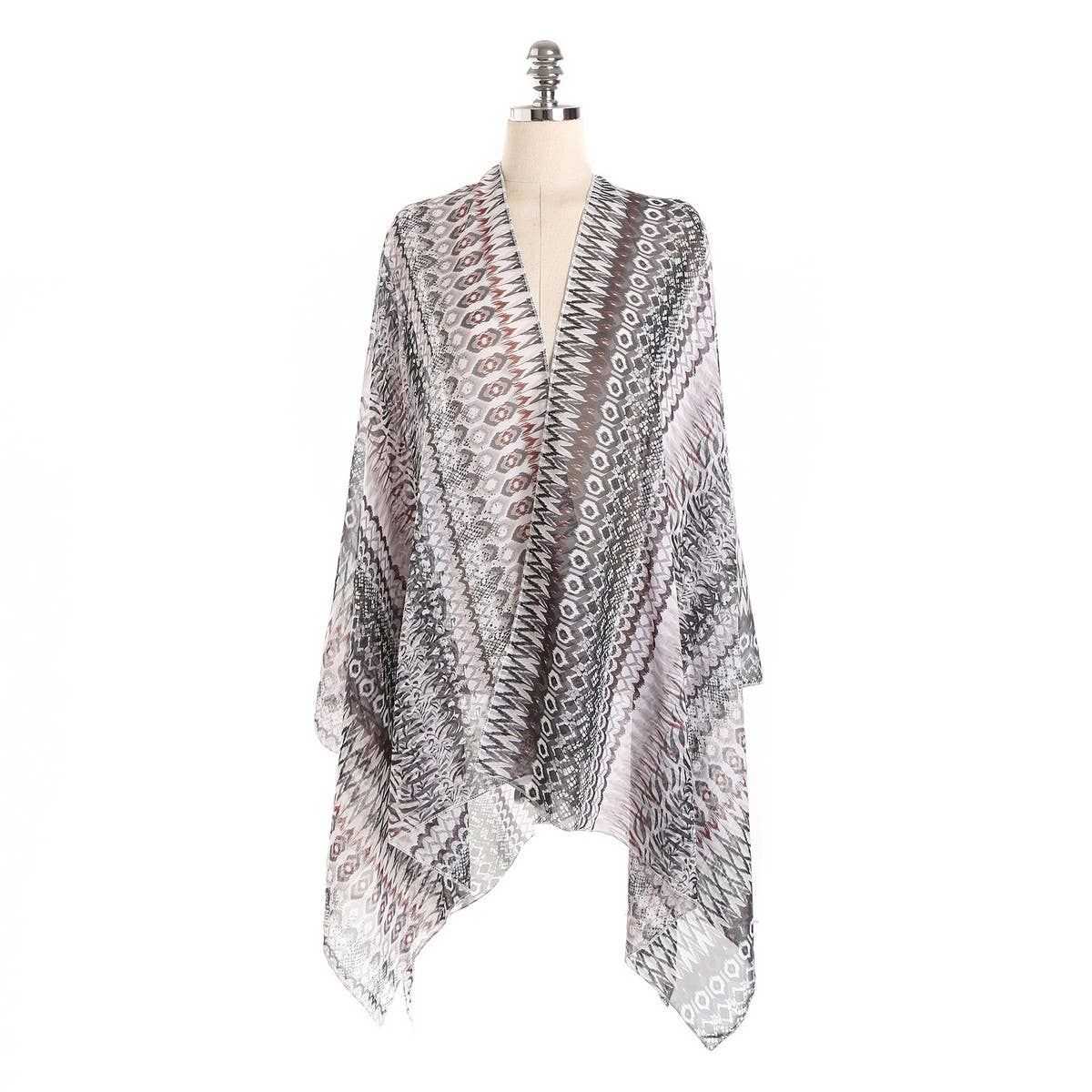 GEOMETRIC PRINTED KIMONOS SUMMER CARDIGAN_CWASC0781