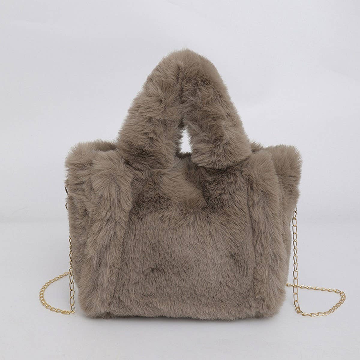 FLUFFY FUR HANDBAG WOMEN CHAIN SHOULDER BAG_CUAB00584