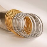 MINIMALIST PLAIN OPEN CUFF IN TITANIUM STEEL_CWAJE4868