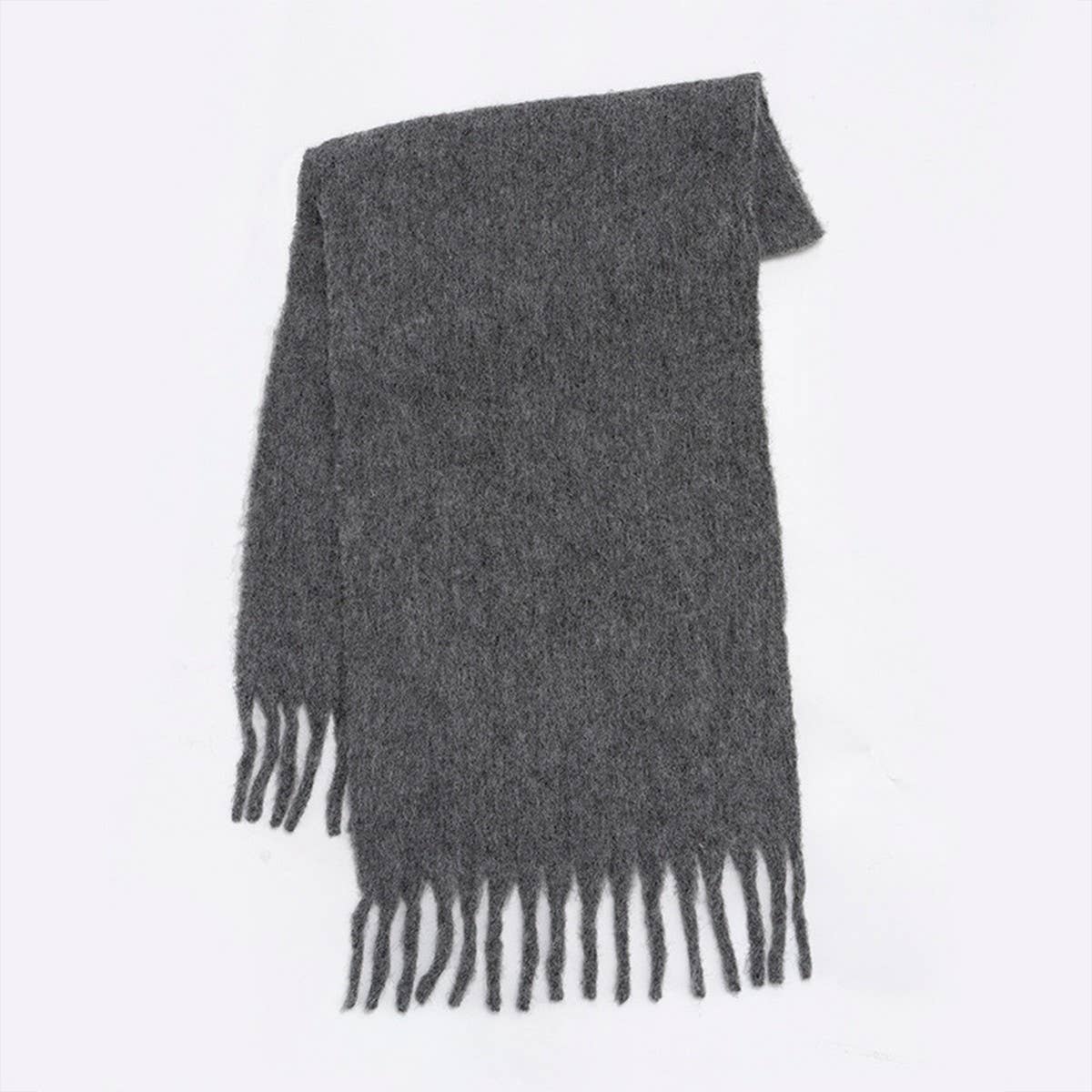 GRADIENT LOOP YARN TASSEL SCARF FOR WINTER_CWASC2354