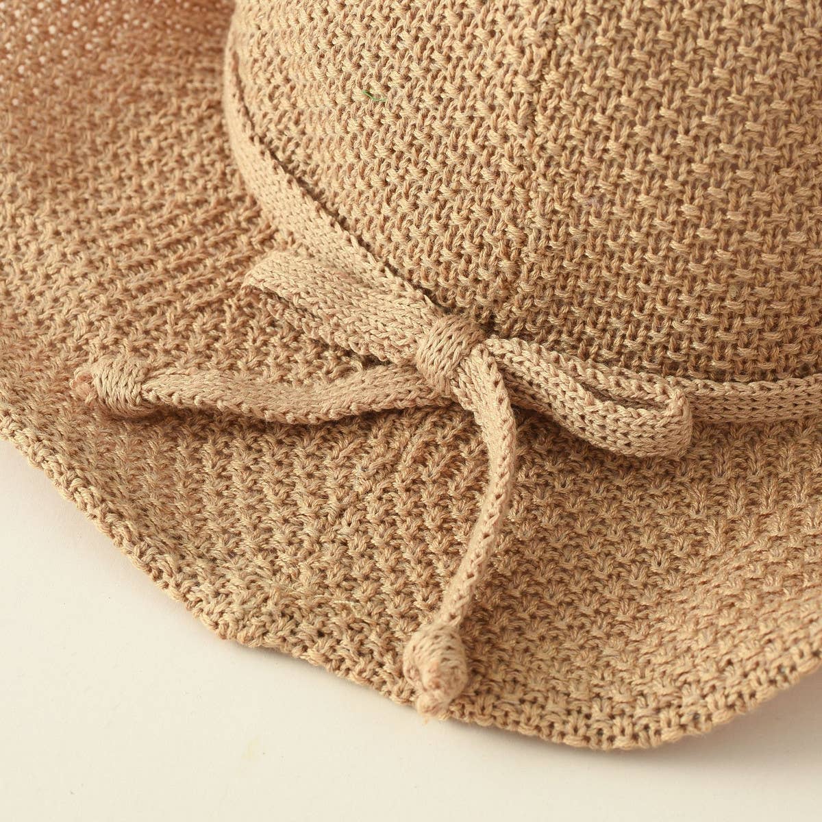 SIMPLE ARTISTIC BOW BUCKET HAT_CWAH1427